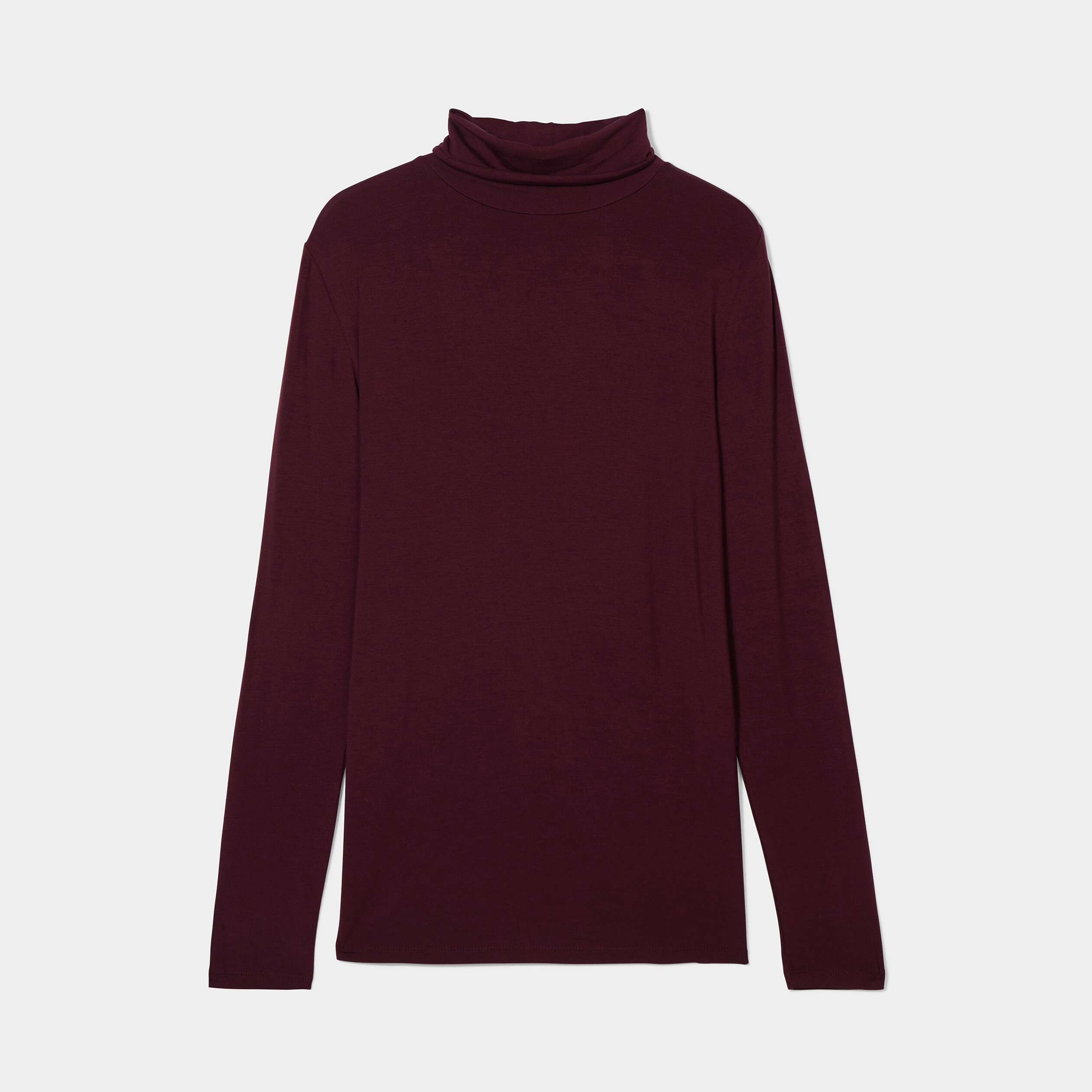 T-shirt manches longues prune femme | La Halle