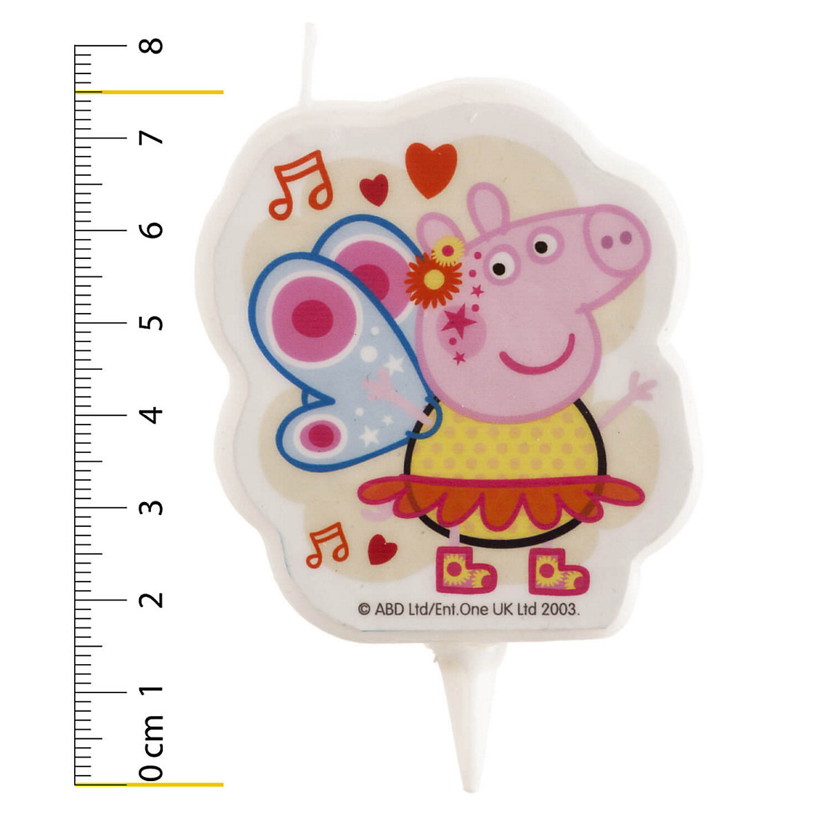 Geburtstagskerze mit Peppa Wutz, 7.5cm