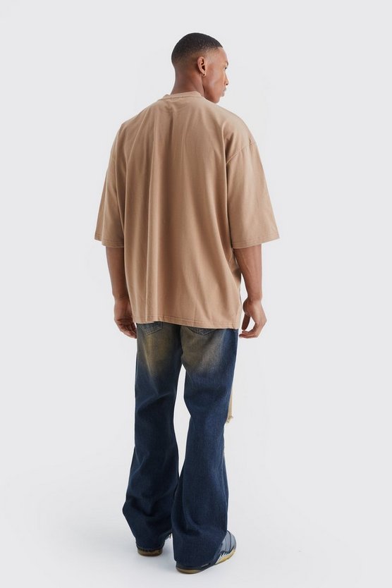 Oversize T-Shirt mit halben Ärmeln