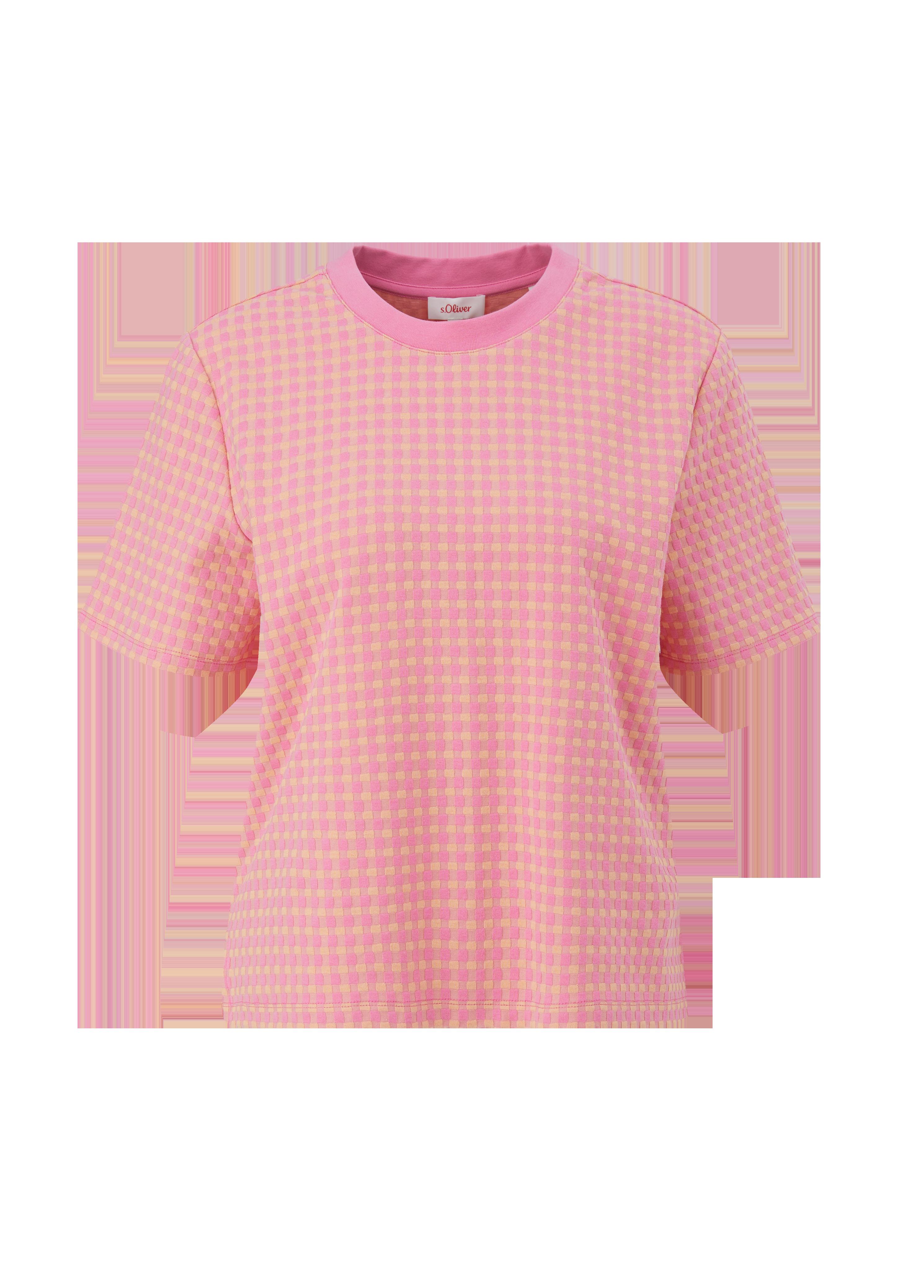T-Shirt in Jacquard-Struktur  2132148-44N1
