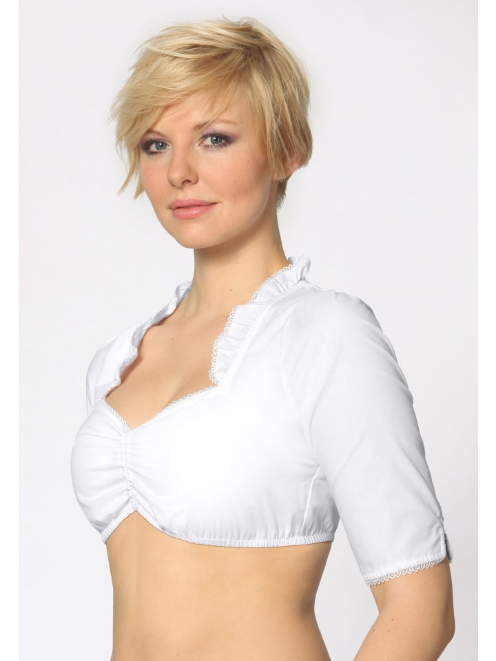 Stockerpoint Stockerpoint Dirndlbluse Clara in weiss günstig kaufen