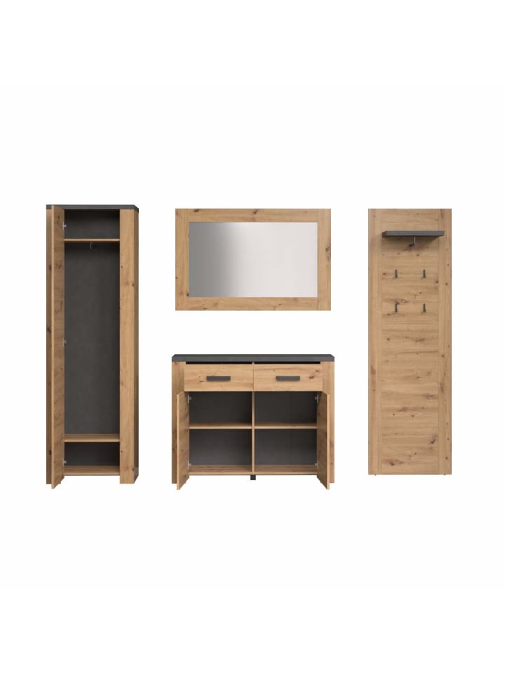 ebuy24 Garderobenmöbel Follow Eiche 270 x 35 cm günstig kaufen onesize