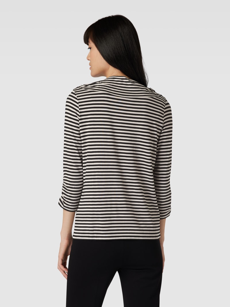 Longsleeve mit 3/4-Arm in schwarz