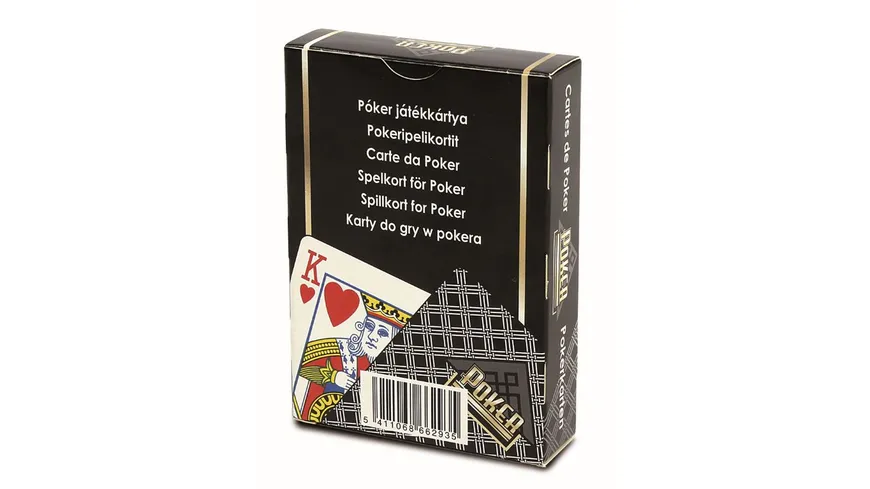 Carta Mundi - Pokerdeck (schwarz), internationales Bild