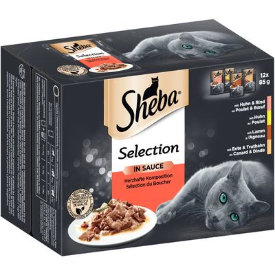 Megapack Sheba Varietäten Frischebeutel 48 x 85 g