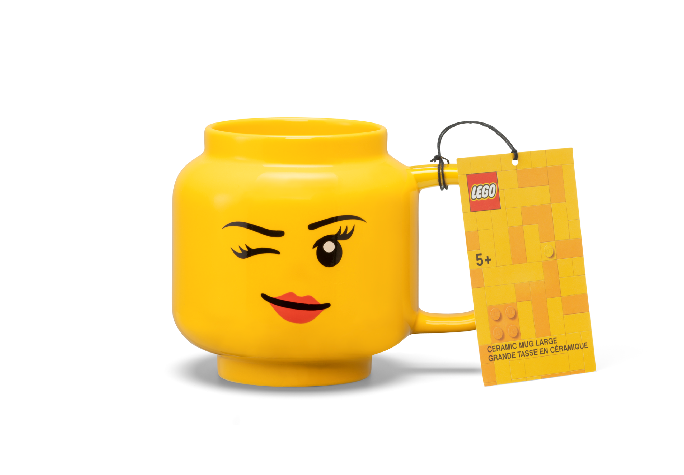Keramikbecher mit zwinkerndem Mädchengesicht 5007876