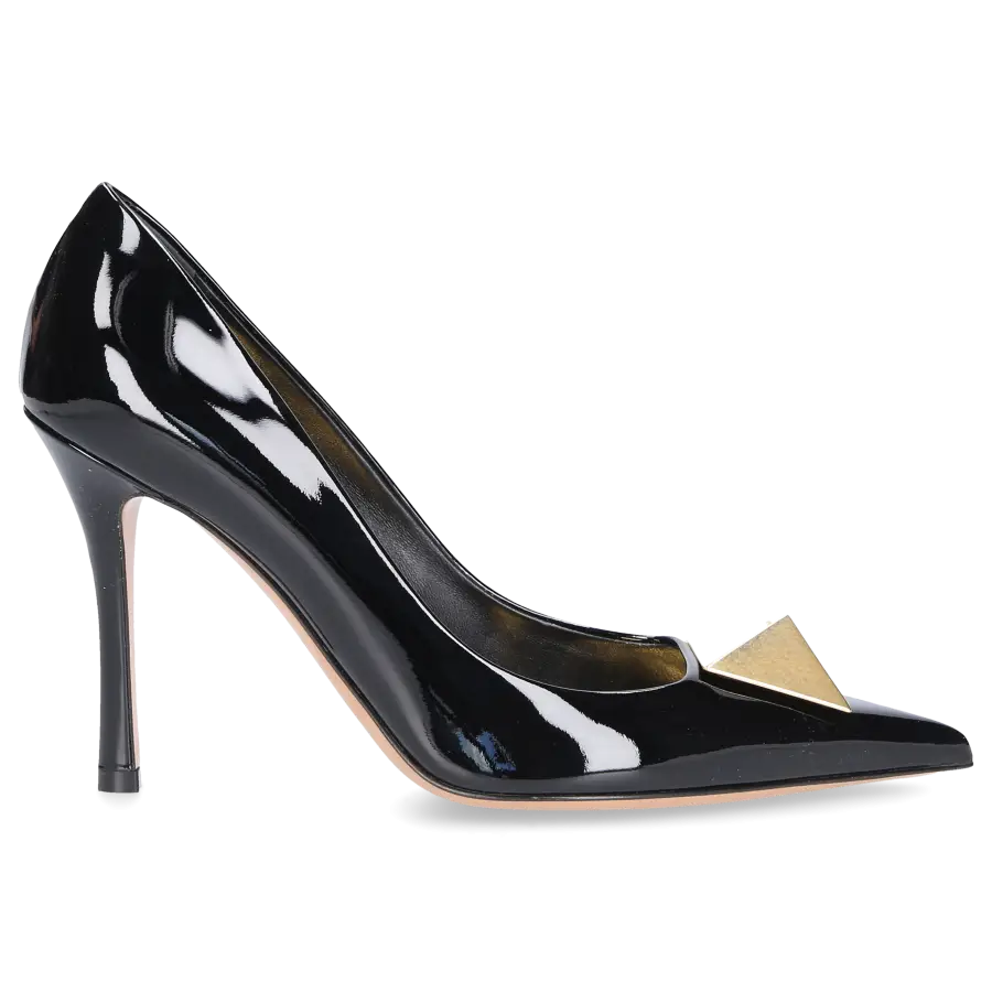 Valentino Garavani - Pumps ONE STUD Lackleder - schwarz