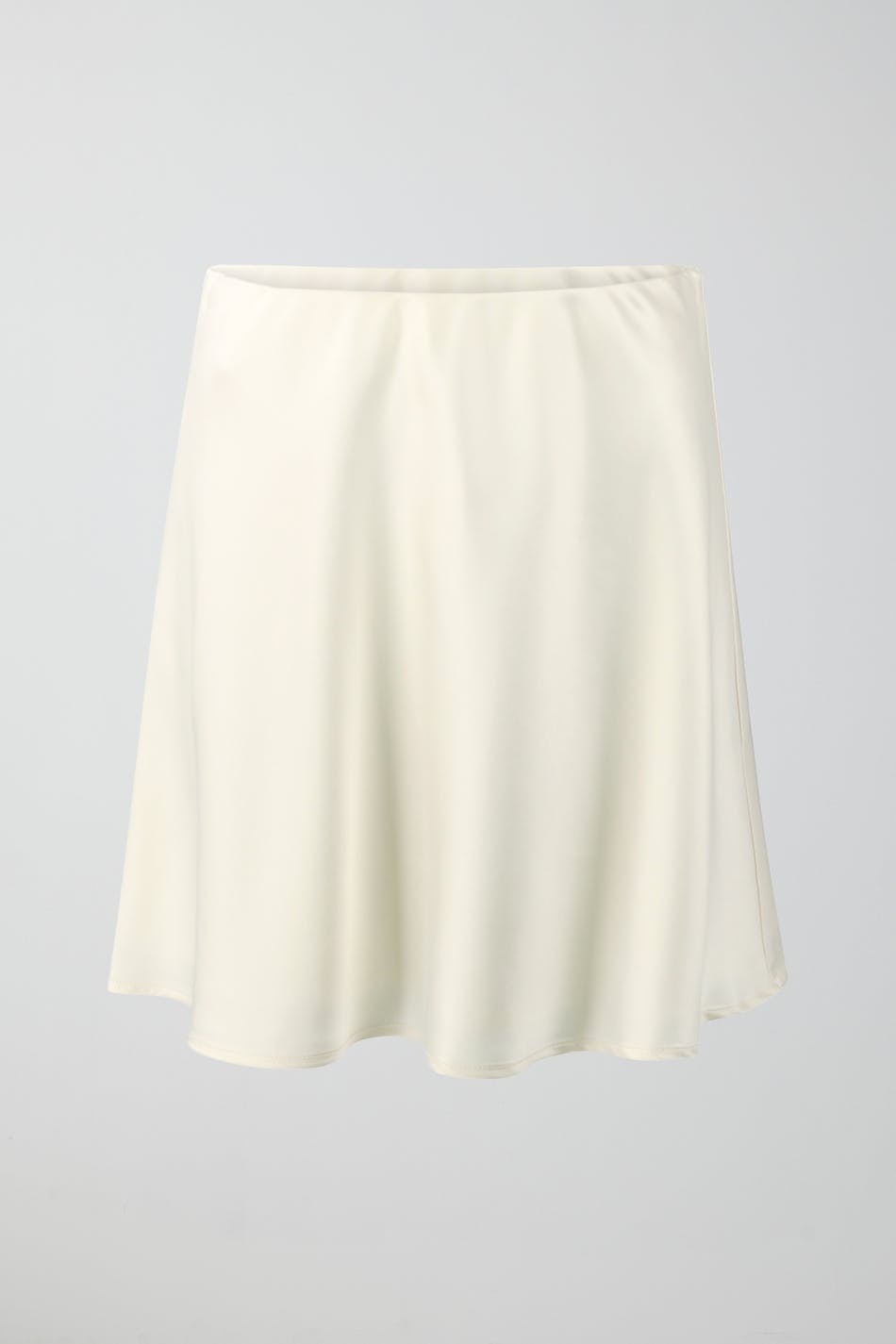 Satin mini skirt