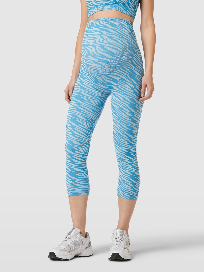 Umstands-Leggings mit Animal-Muster Modell 'Nava' in ozean blau