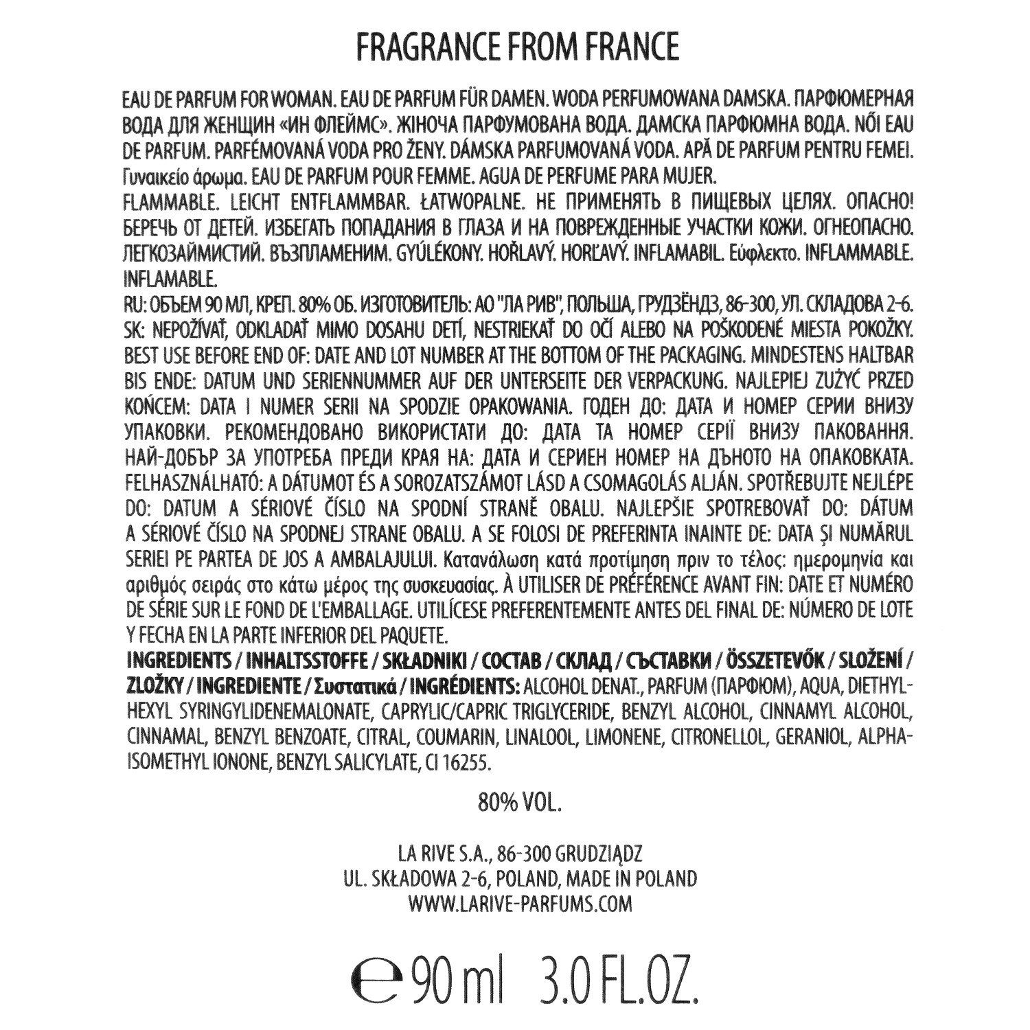 La Rive Eau de Parfum LA RIVE In Flames - Eau de Parfum - 90 ml