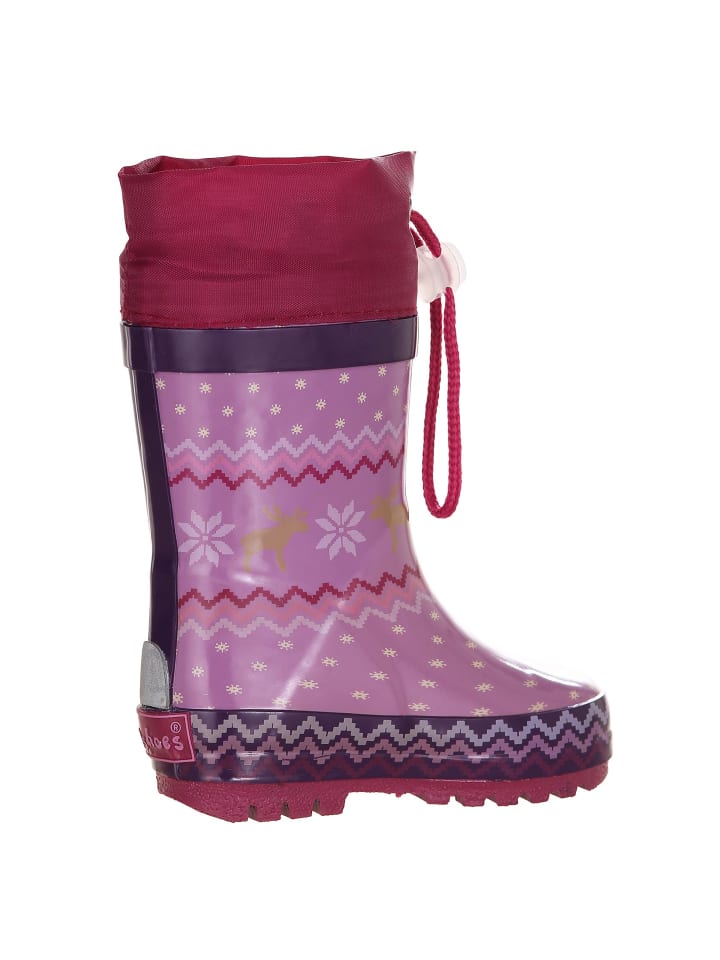 Playshoes Gummistiefel Norweger gefüttert in Lila günstig kaufen