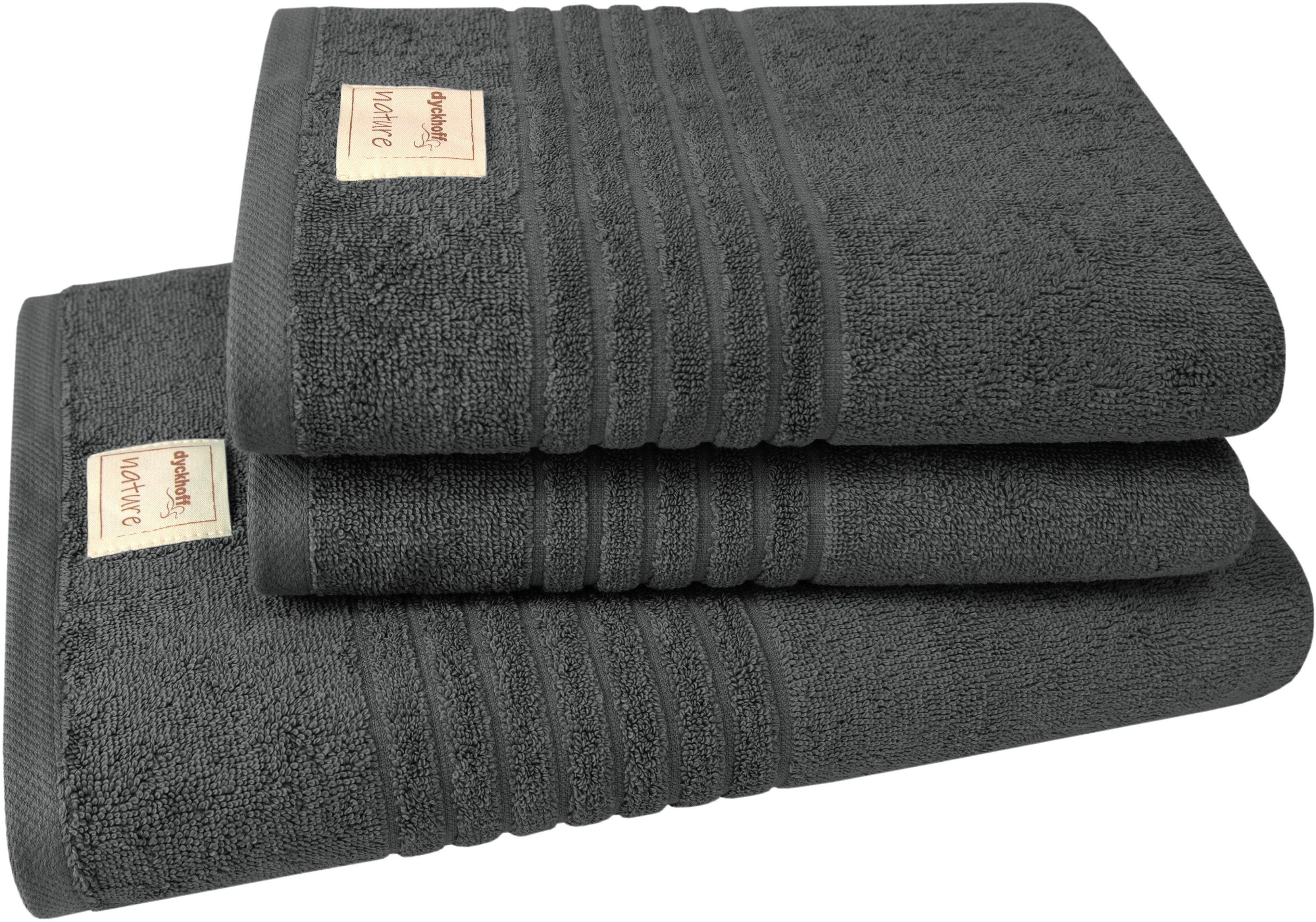 Dyckhoff Handtuch Set, Frottier, (Set, 3-tlg)