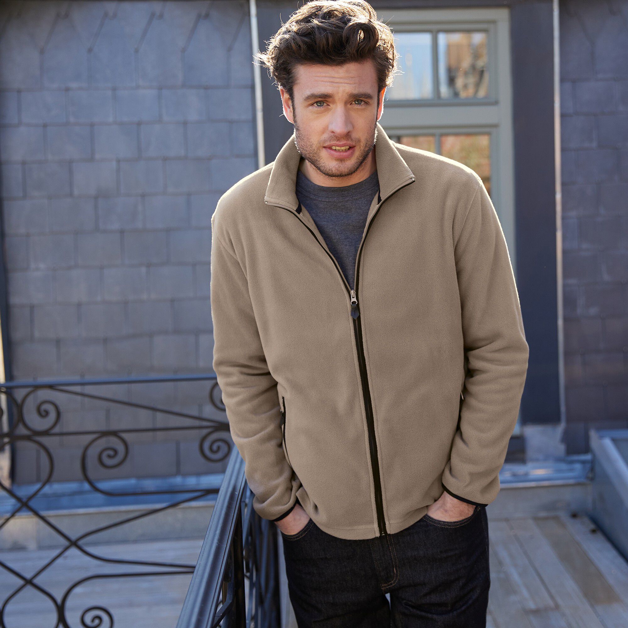 Blouson zippé maille micropolaire