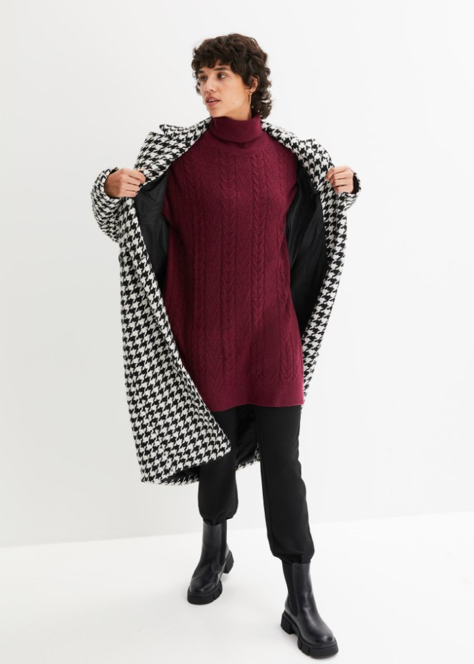 Rollkragenpullover mit Schlitz