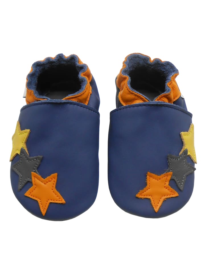 Yalion Leder-Krabbelschuhe 