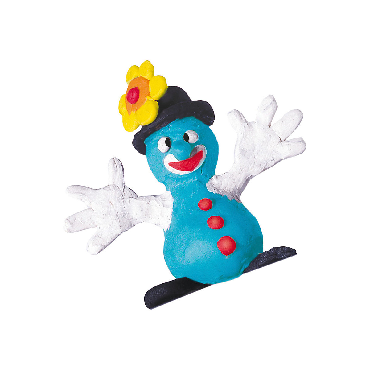 Knetmasse Creaplast, 9 Stangen in blauer Kunststoffbox