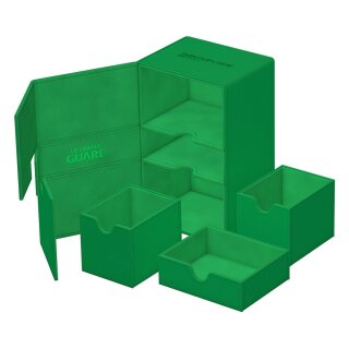 Ultimate Guard Twin Flip`n`Tray 160+ XenoSkin Monocolor - Grün