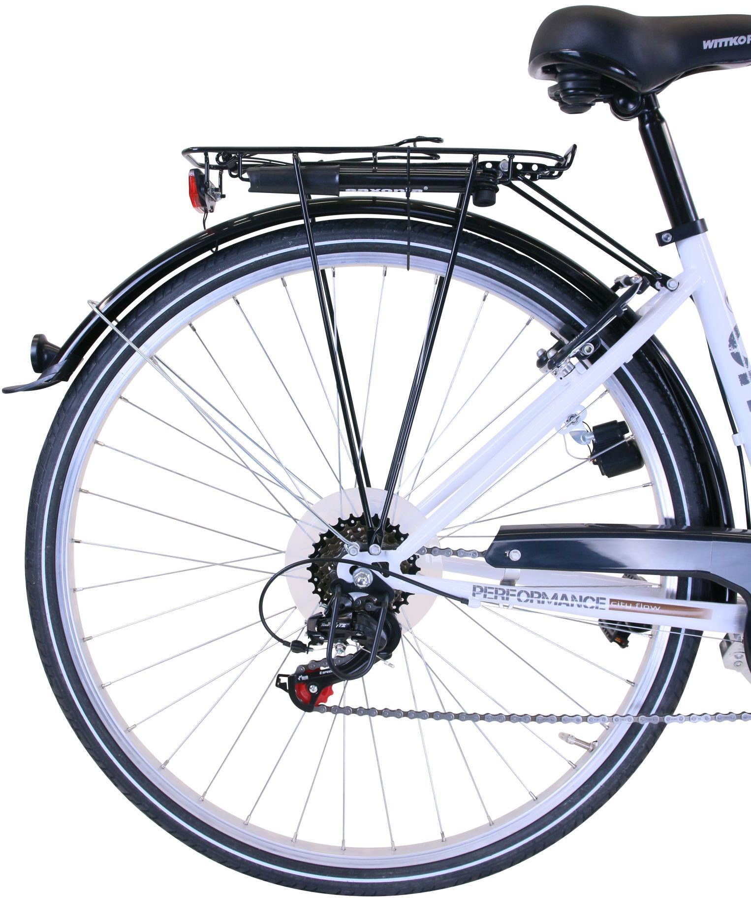 Performance Cityrad, 6 Gang Shimano TOURNEY TZ 500 Schaltwerk, Kettenschaltung