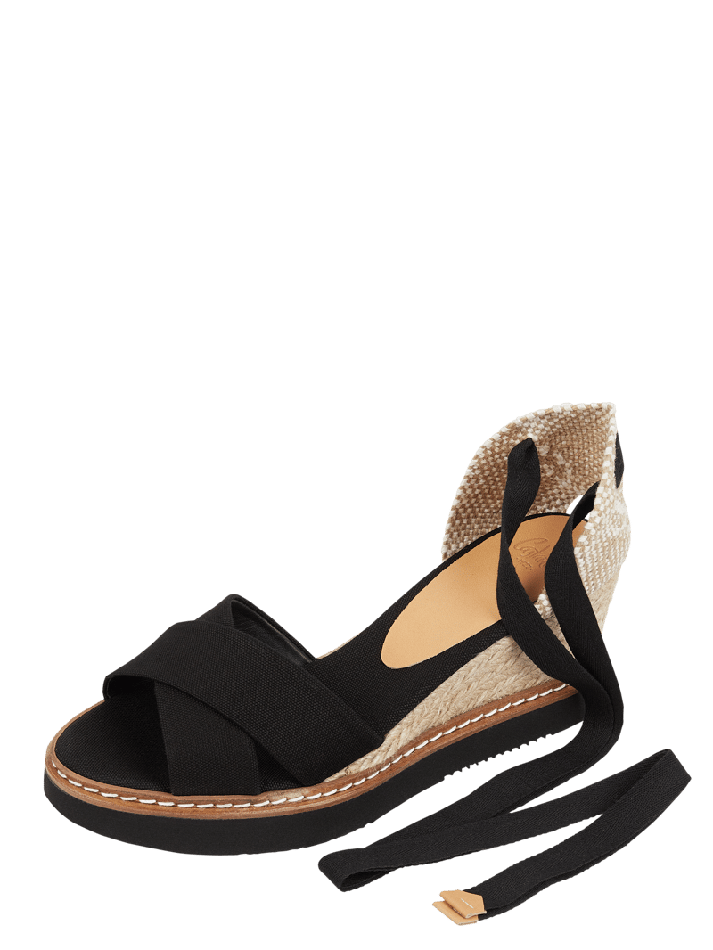 Wedges aus Textil Modell 'Bonnie' in schwarz