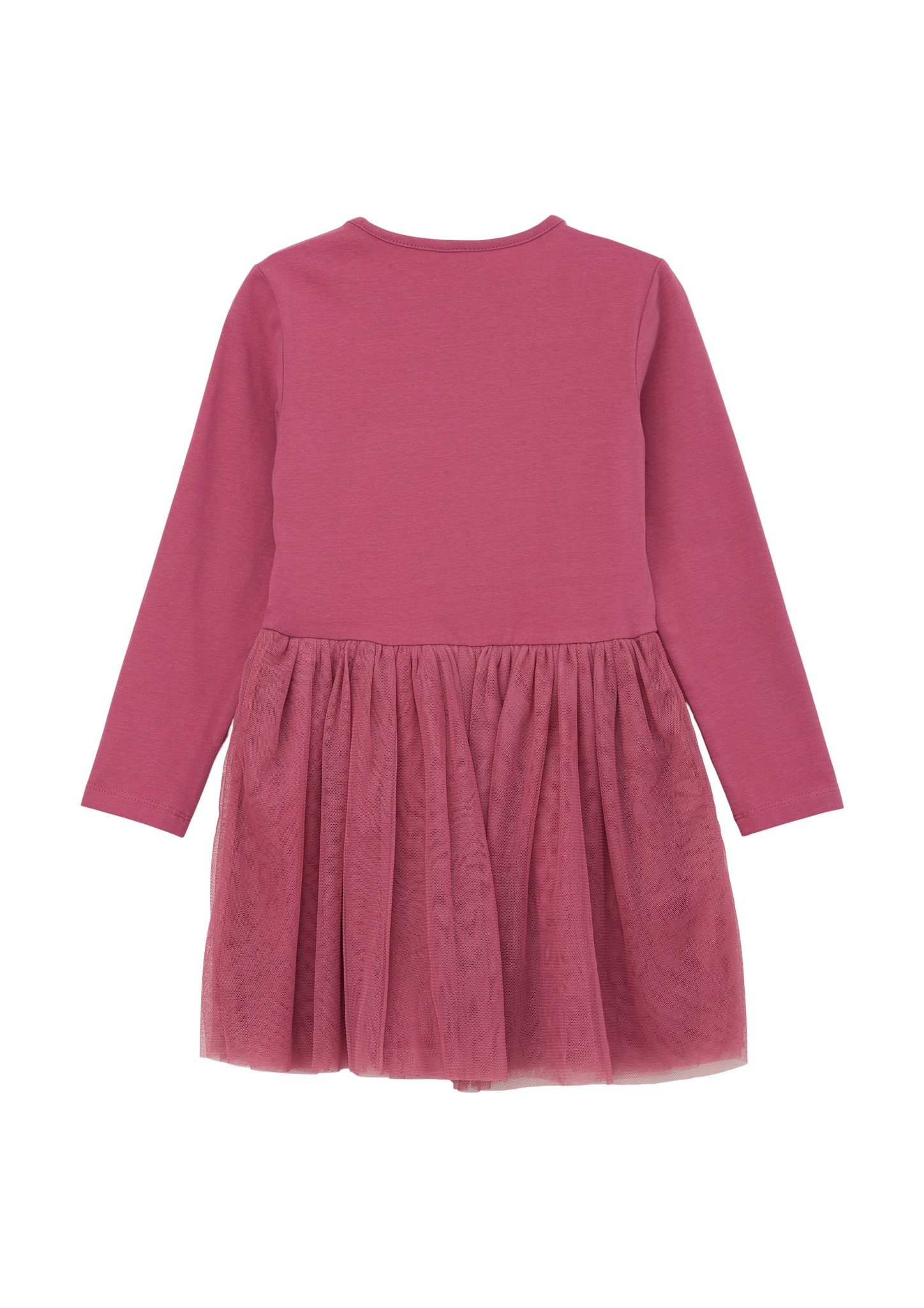 s.Oliver Junior Volantkleid mit Mesh-Layering