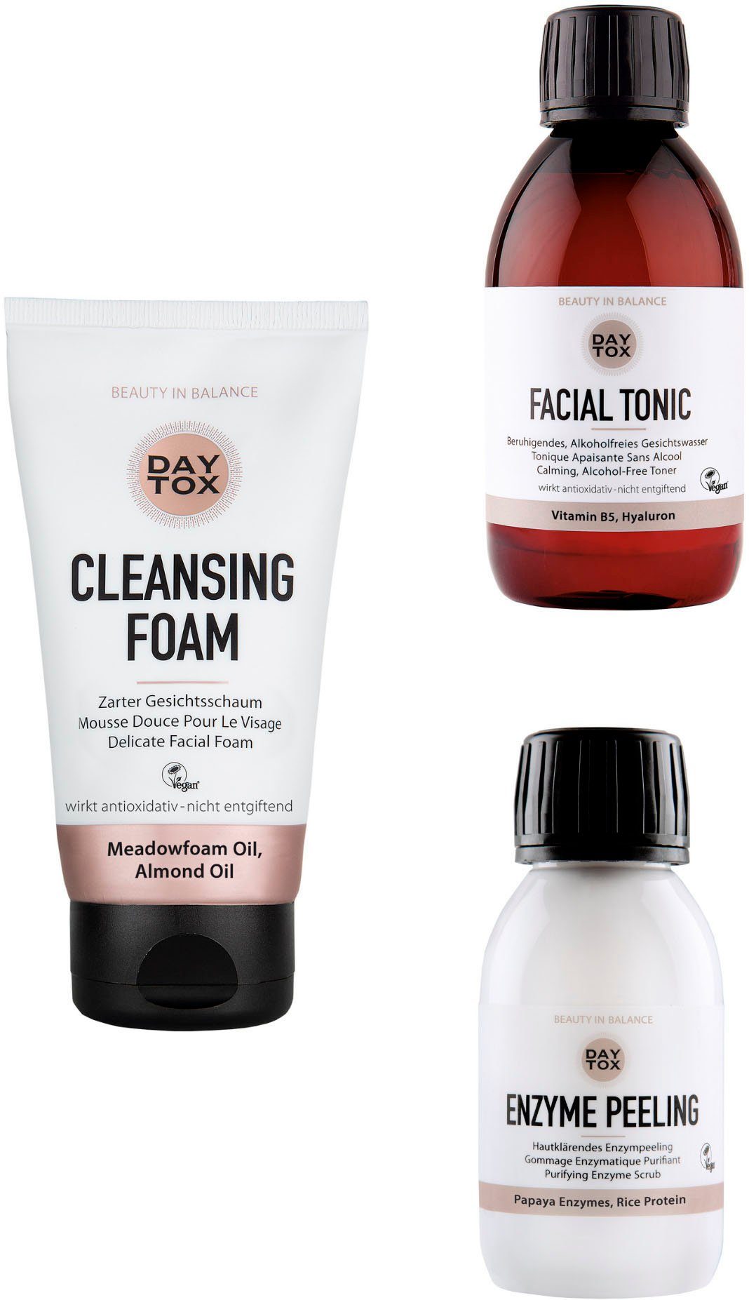 DAYTOX Gesichtspflege-Set Clear Your Skin + Tonic, 3-tlg.