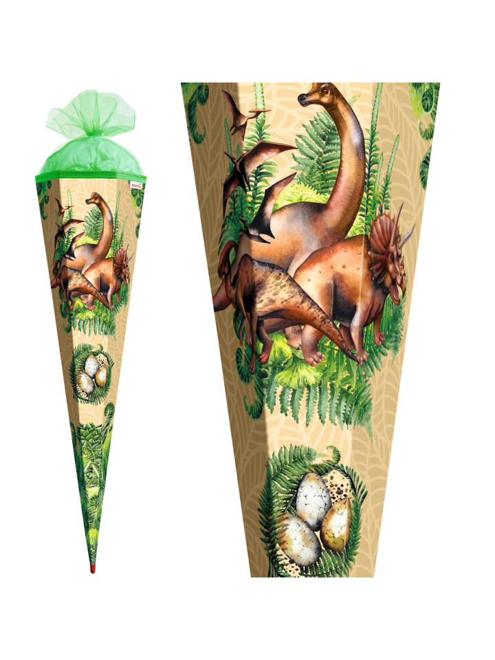 ROTH Schultüte groß Veganosaurus 85 cm in Grün günstig kaufen onesize