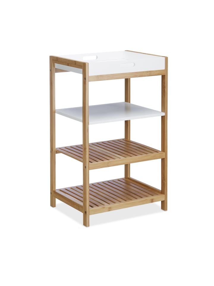 relaxdays Küchenregal in Natur-Weiß - (B)43 x (H)70 x (T)33 cm günstig kaufen onesize