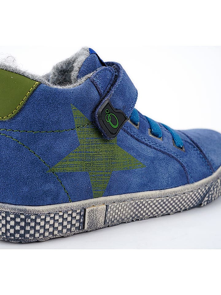 lamino Leder-Sneakers in Blau/ Grün günstig kaufen 28