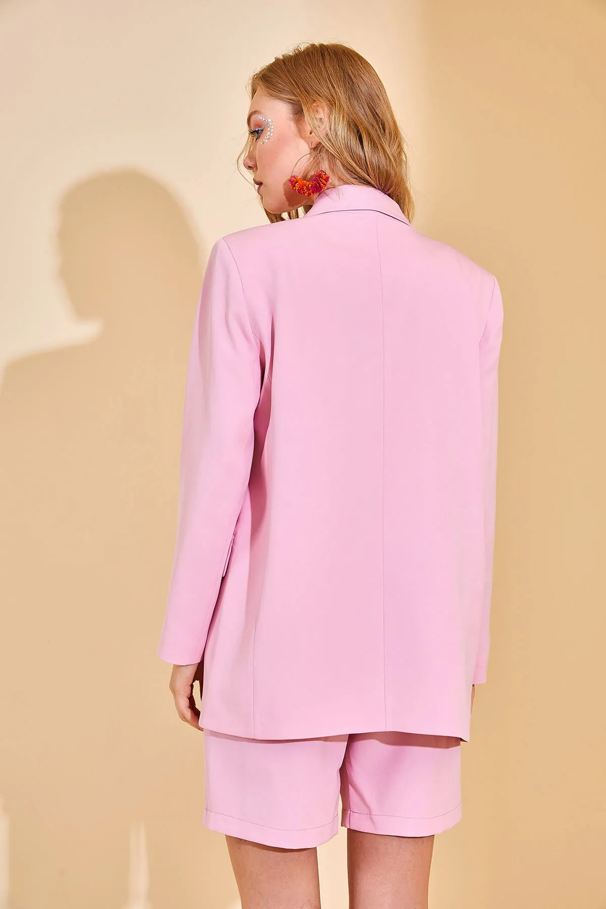 XHAN  Damen-Doppelanzug mit rosa Jacke 2YZK8-12871-20