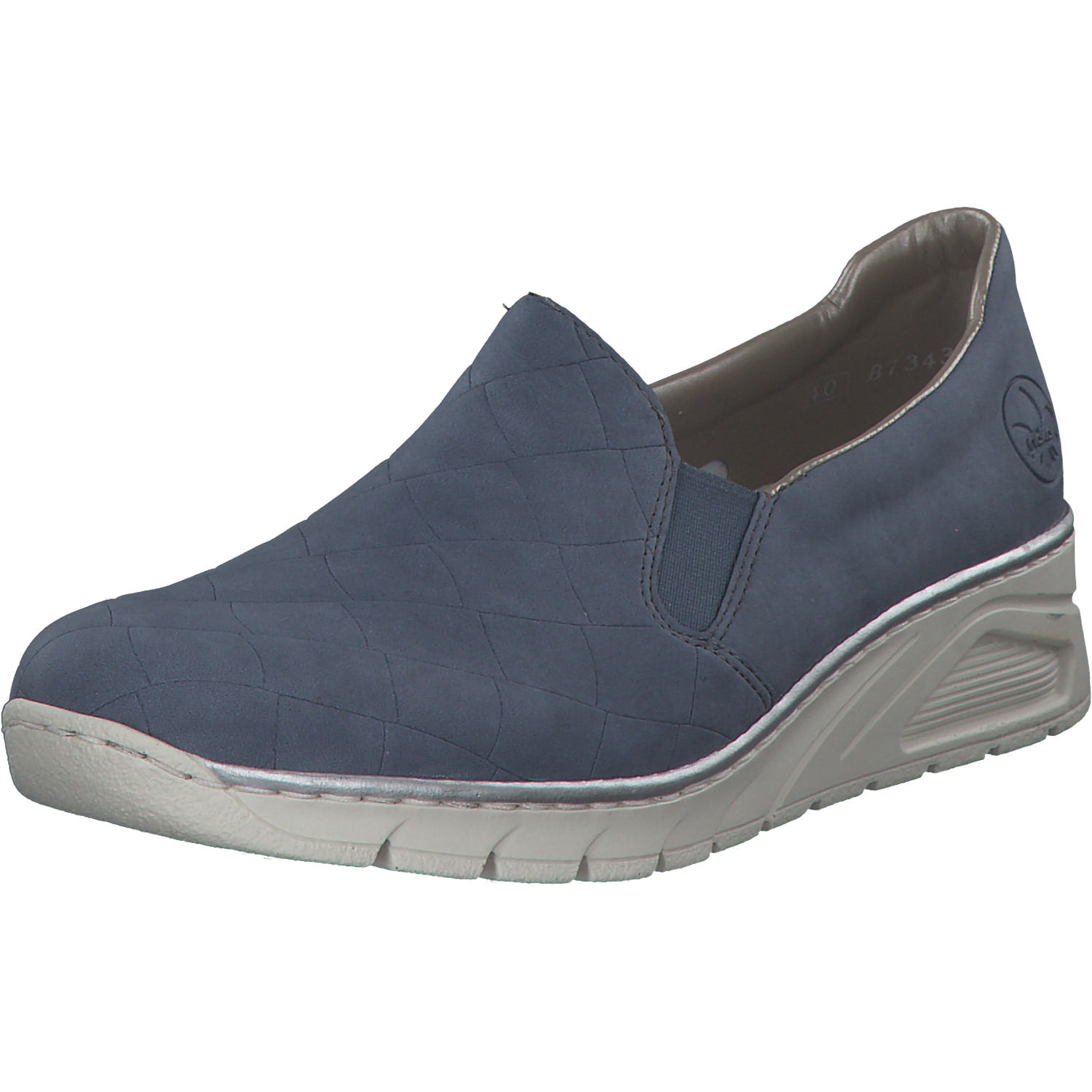 Rieker N3363, Slipper, Damen, lightblue