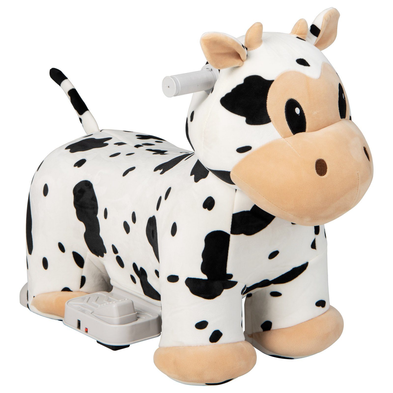 COSTWAY electric children's car 6V plush toys children's car, 2-5km/h