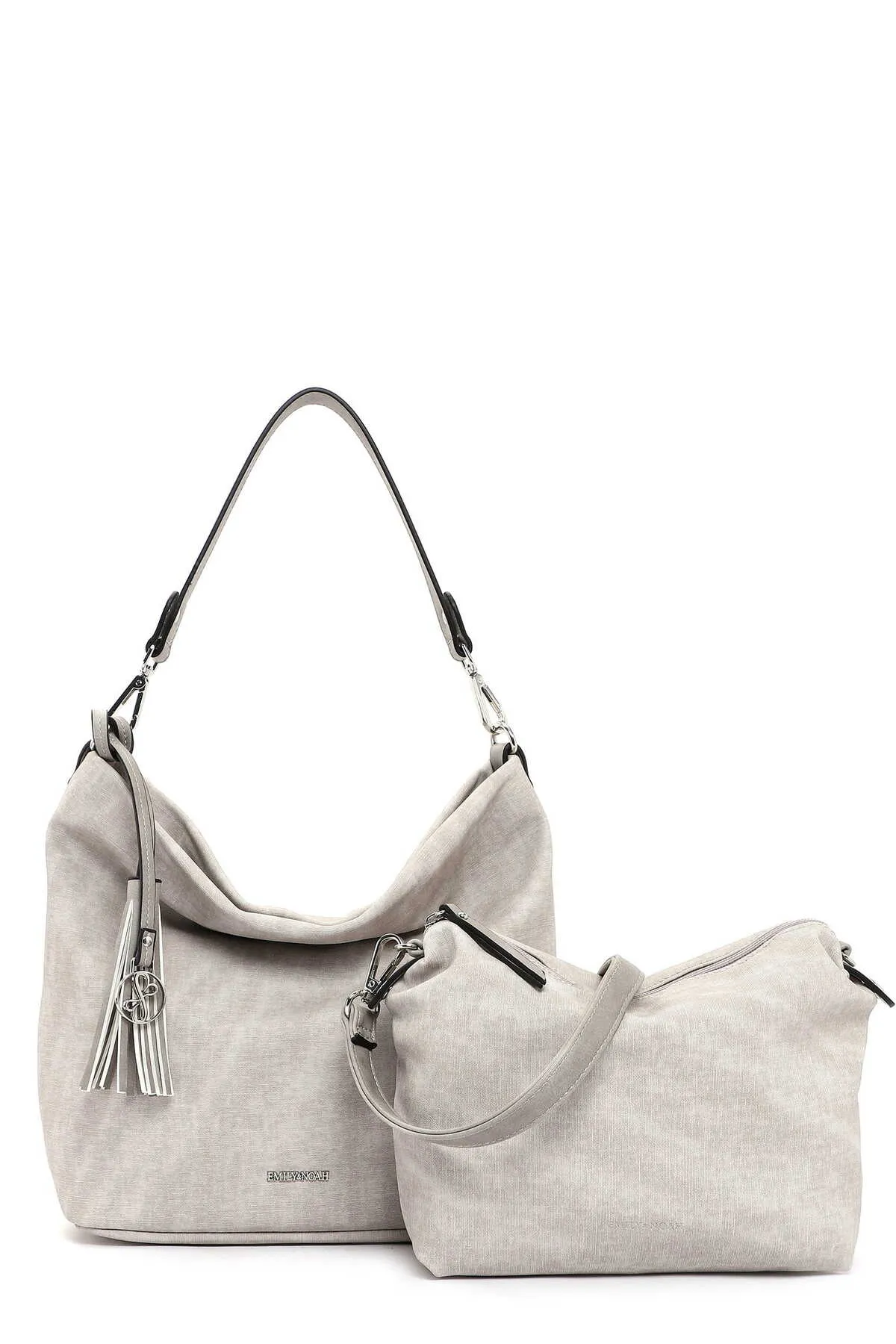 Emily & Noah  Handtasche - Grau - Unifarben