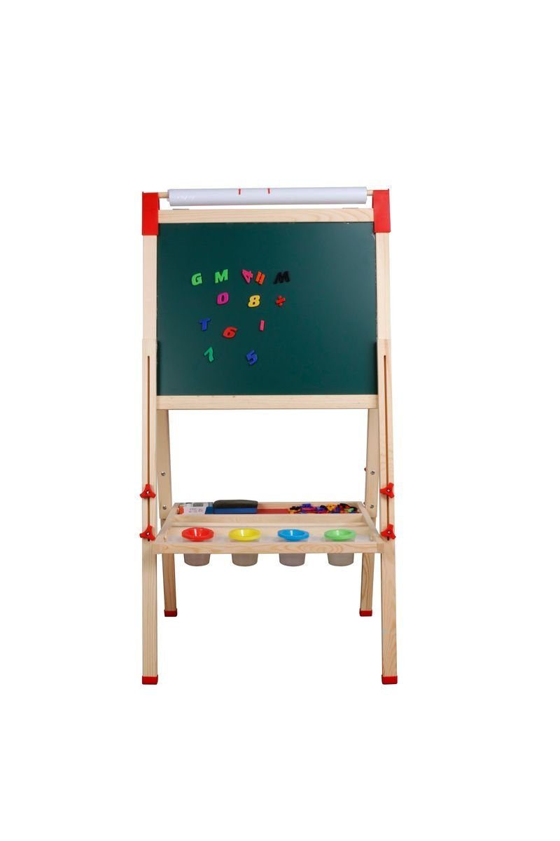 Coemo Tafel, (mit Zubehör), Kinder Standtafel Kreidetafel Staffelei