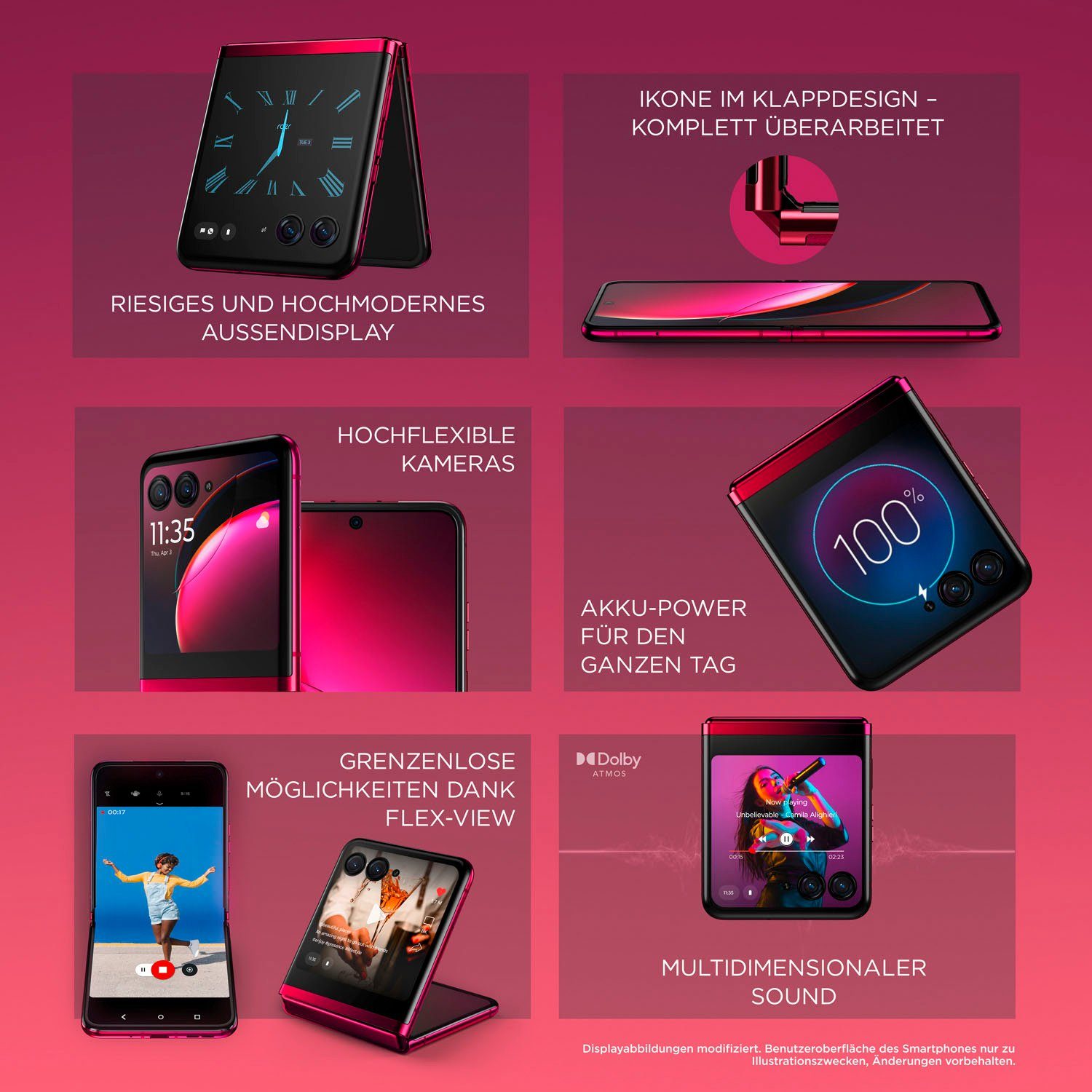 Motorola Motorola razr40 ultra Smartphone (17,52 cm/6,9 Zoll, 256 GB Speicherplatz, 12 MP Kamera)