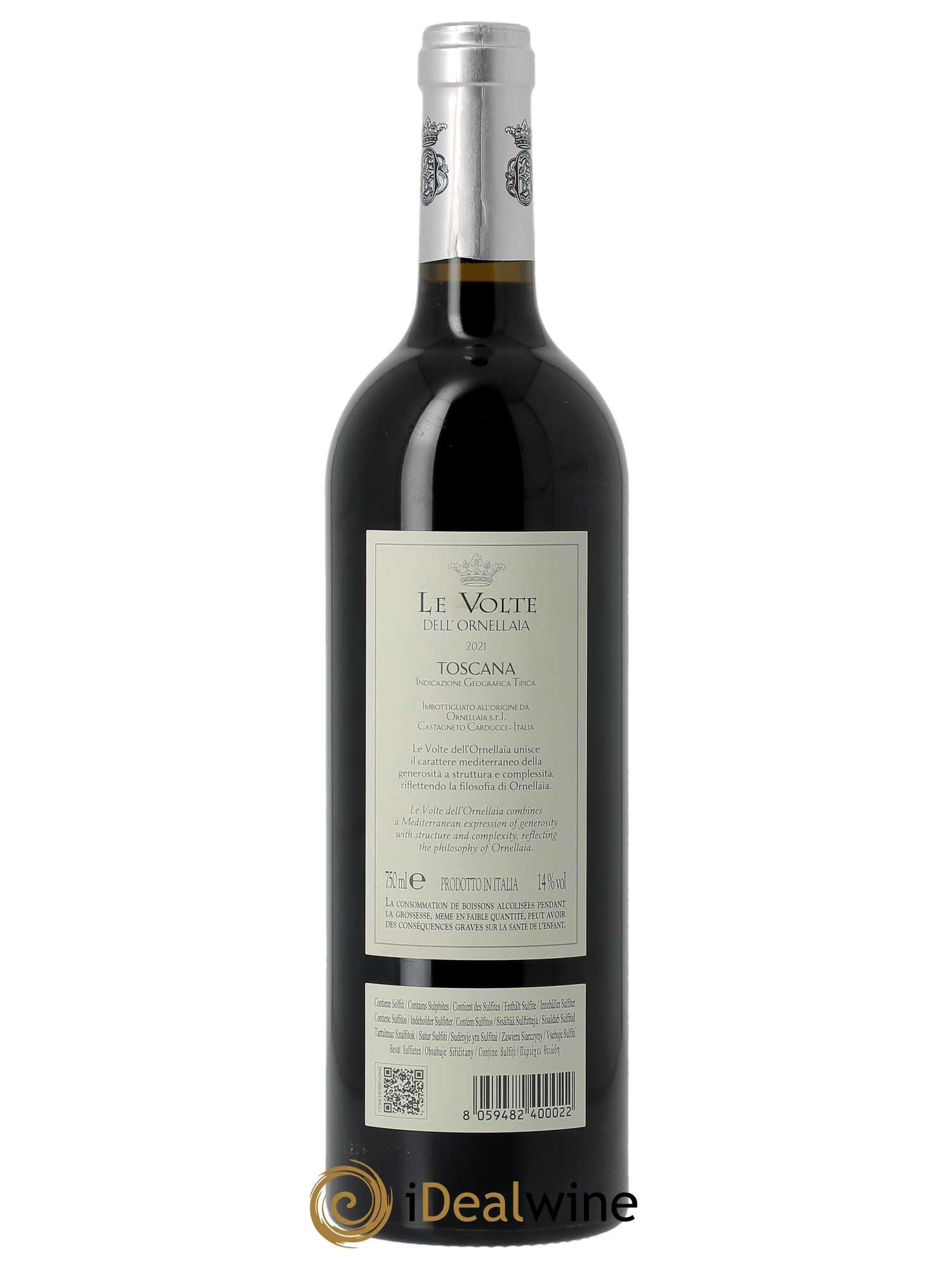 IGT Toscane Tenuta Dell'Ornellaia Le Volte dell'Ornellia Frescobaldi  2021 - Lot de 1 Bouteille