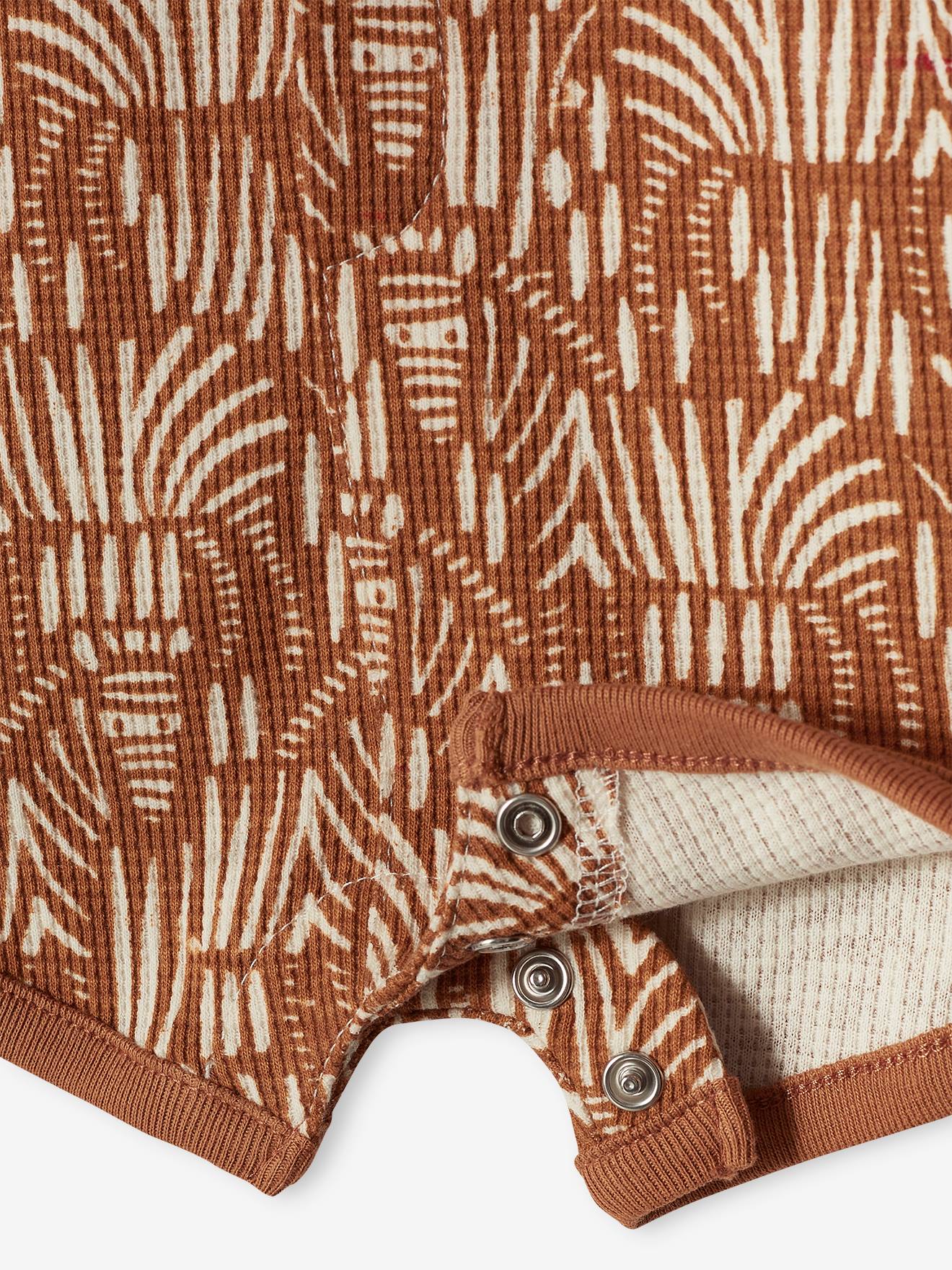 Combishort jungle bébé caramel