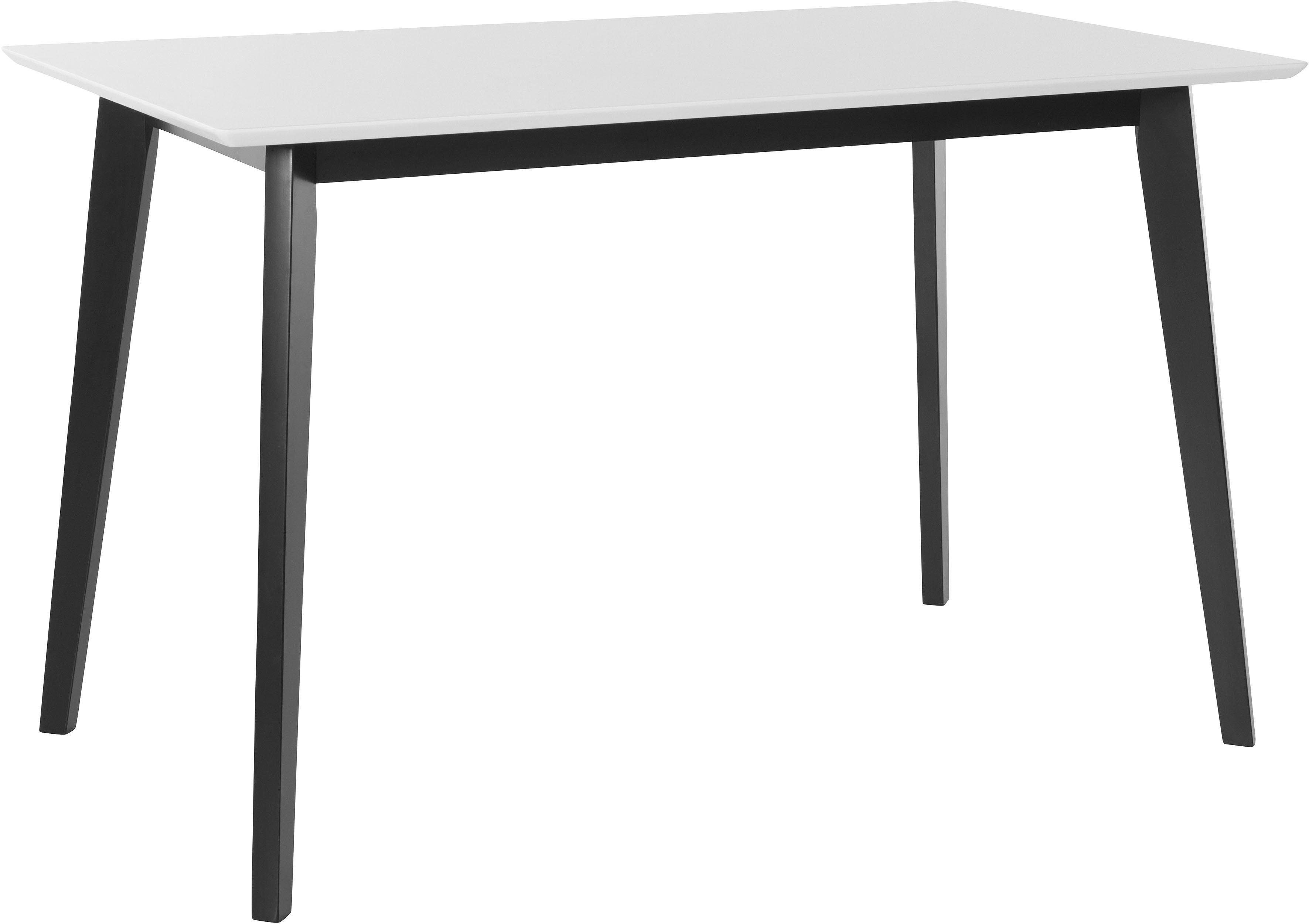 INOSIGN Esstisch Cody, mit Beinen aus Massivholz eckige MDF-Tischplatte, in 2 Farbvarianten