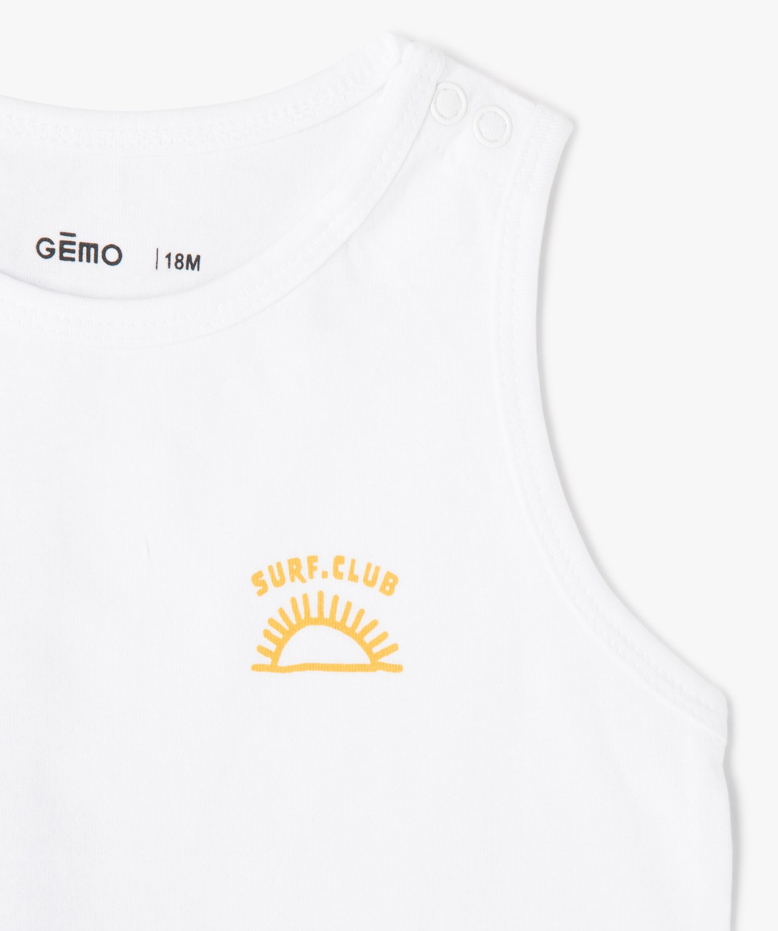 Débardeur bébé Garçon imprimé (lot de 3) jaune | GEMO