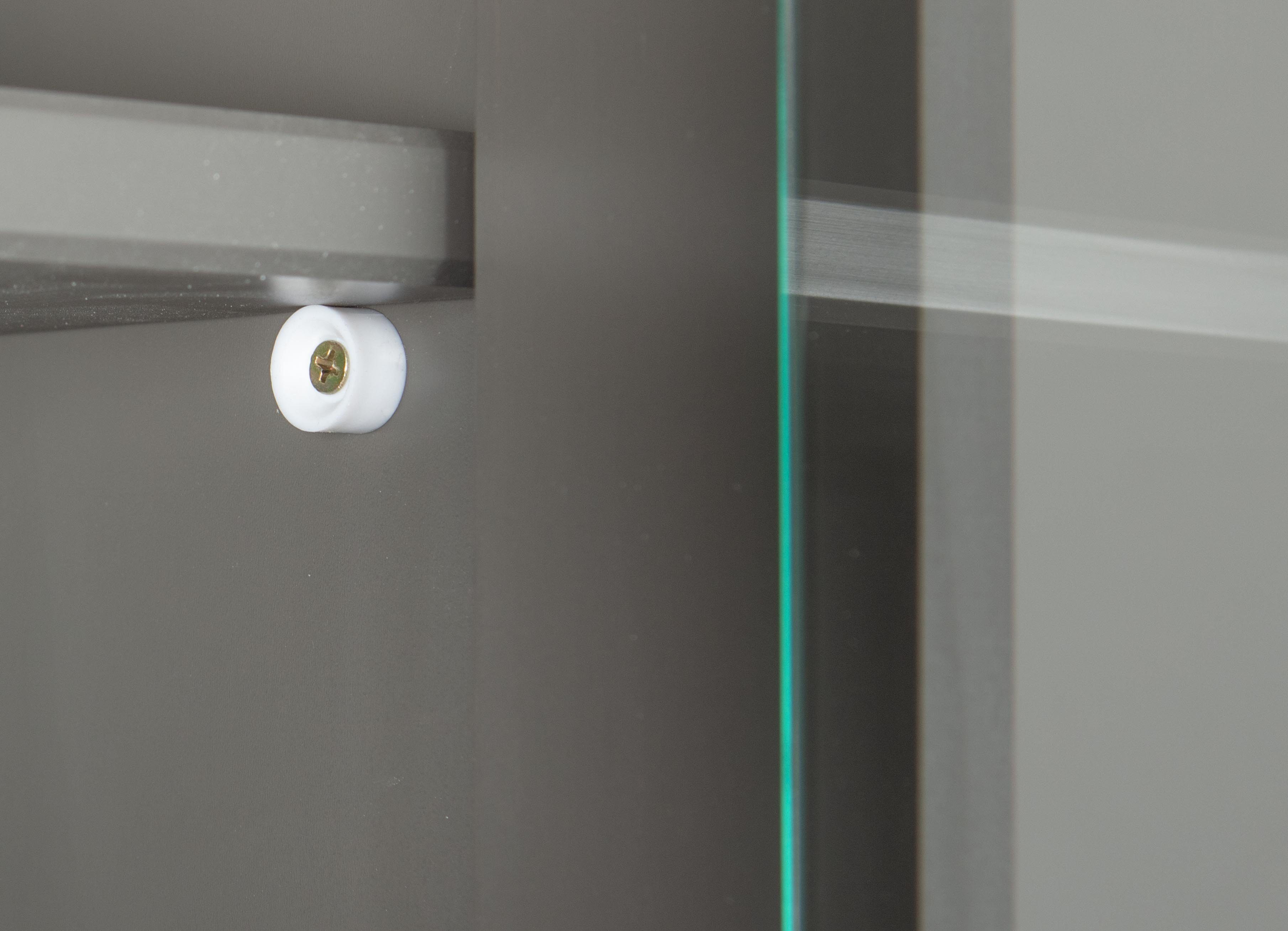 ebuy24 Vitrine Luzerna Vitrinenschrank mit 3+2 Türen und 3 Schubl