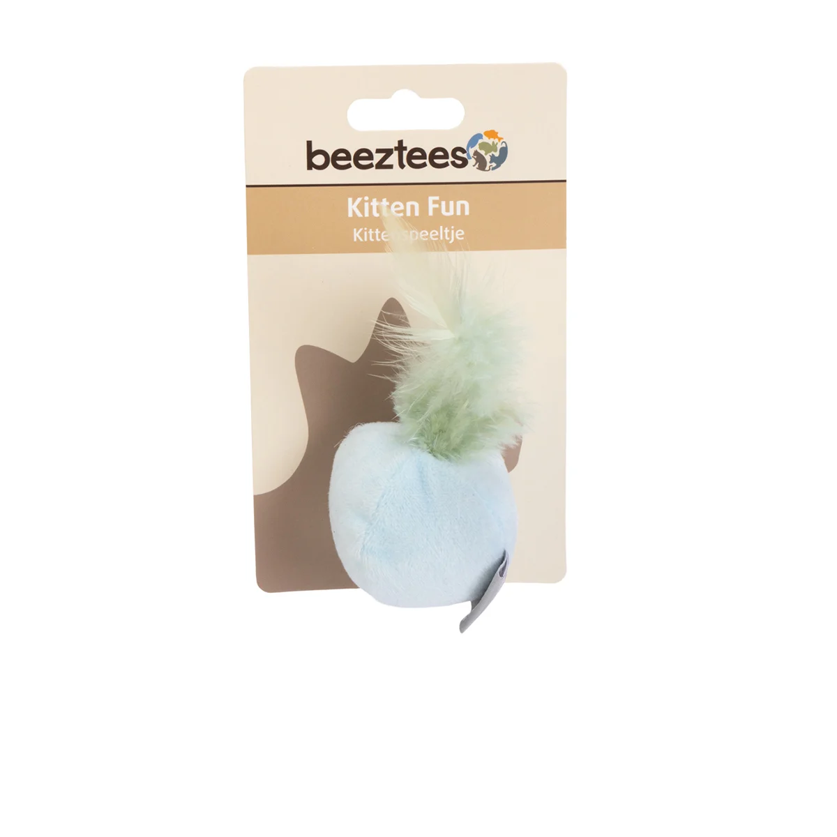 Beeztees Kitten Plüsch Ball mit Feder günstig kaufen