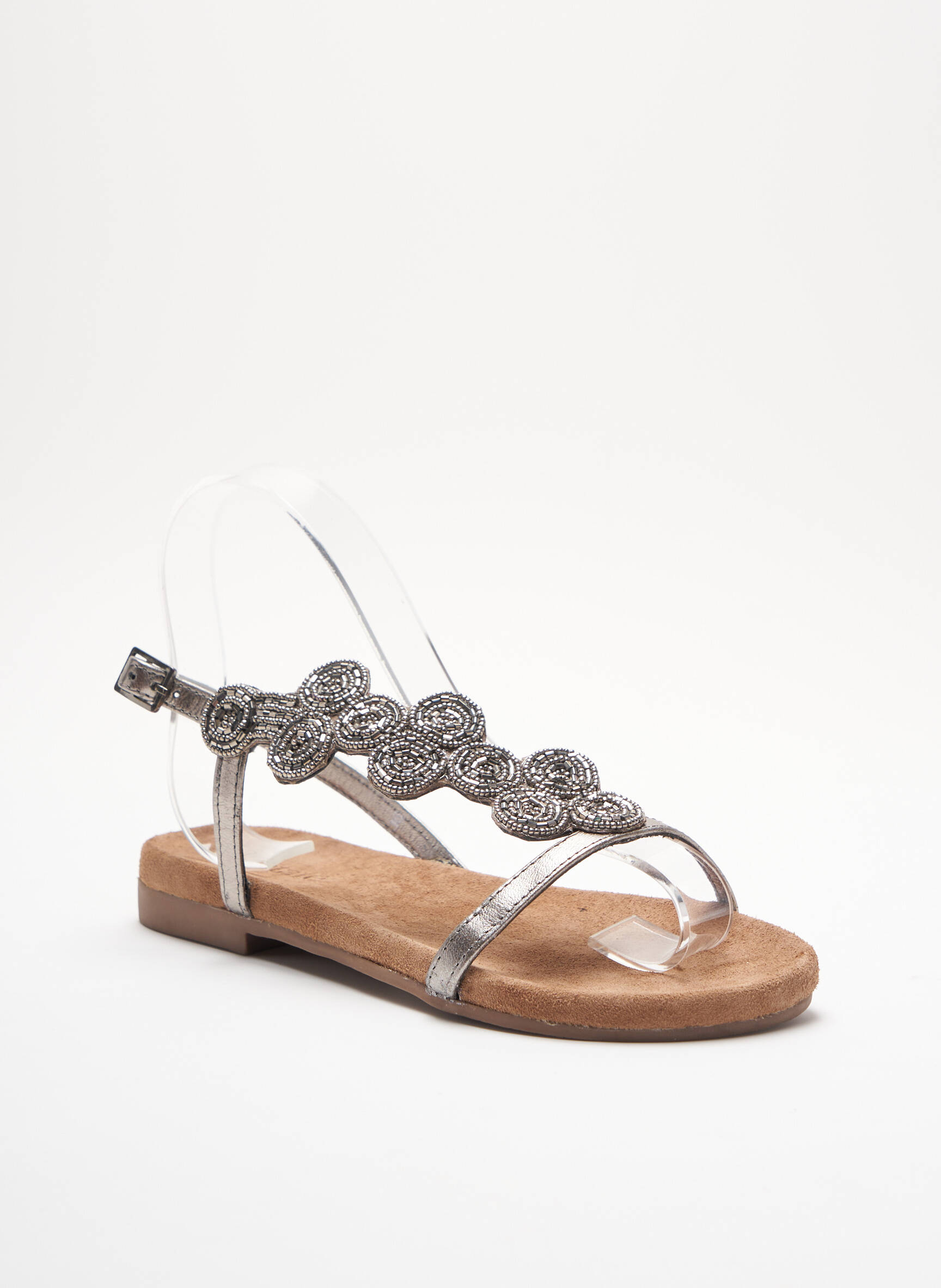 Santafe Sandales Nu Pieds Femme couleur gris