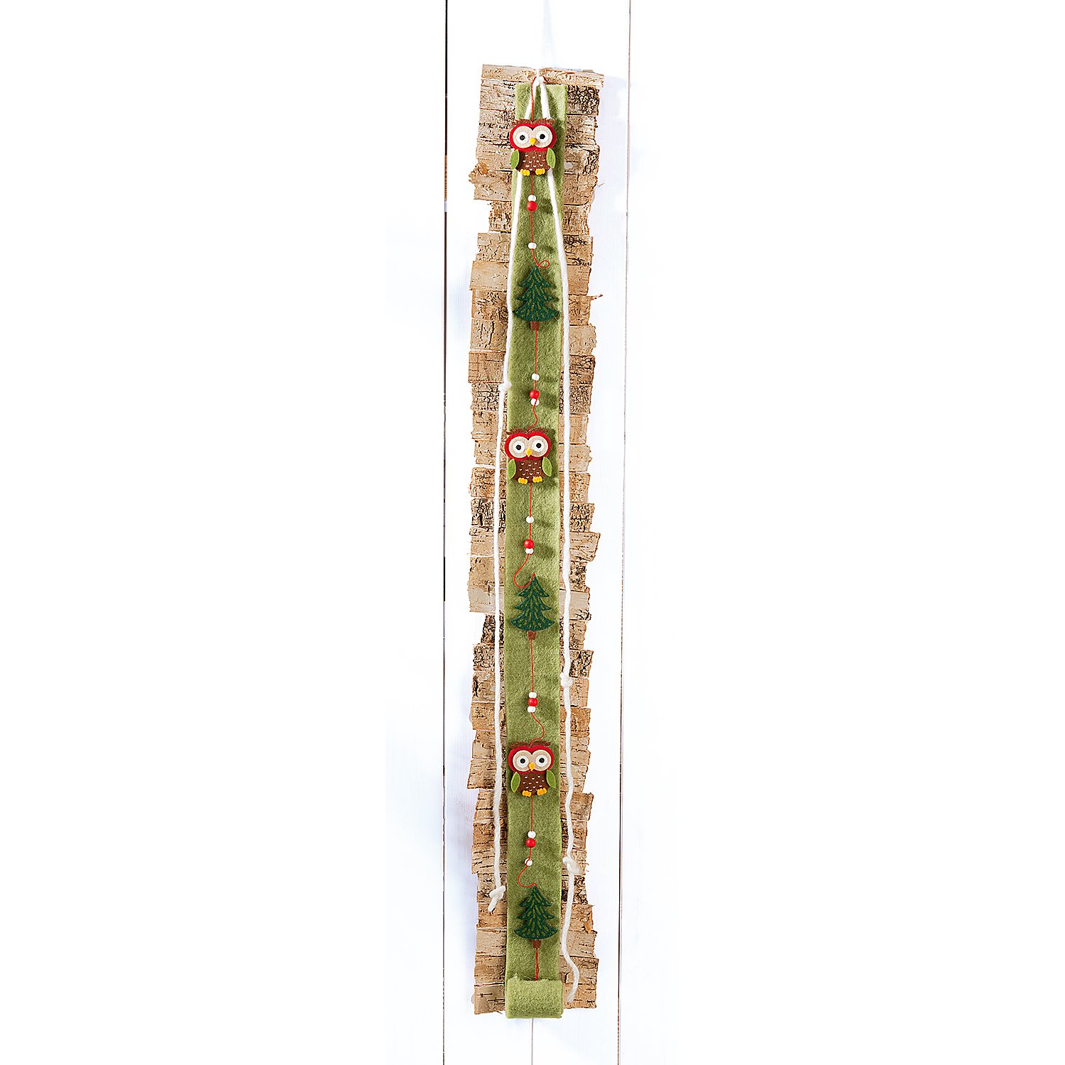 Filzband, grün, 7,5 cm, 3 m