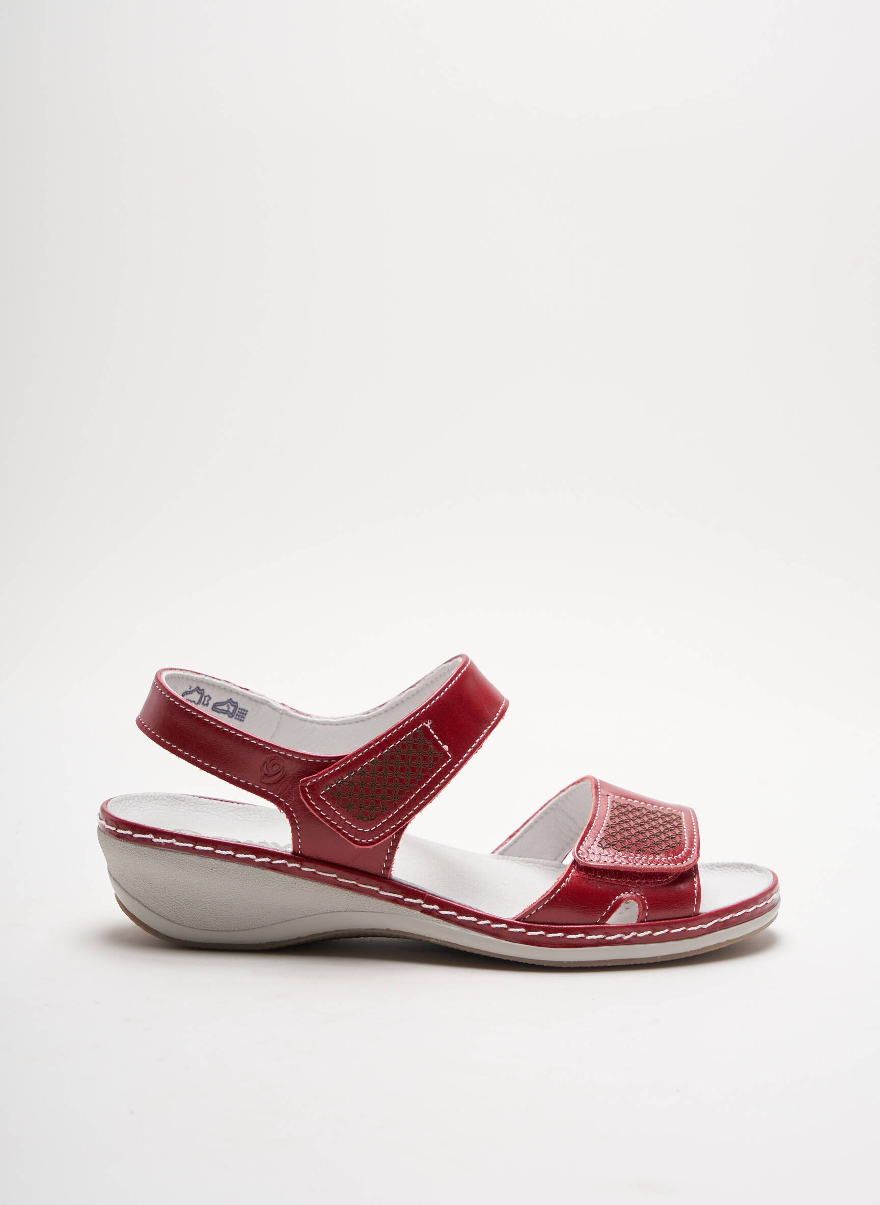 Suave Sandales Nu Pieds Femme couleur rouge