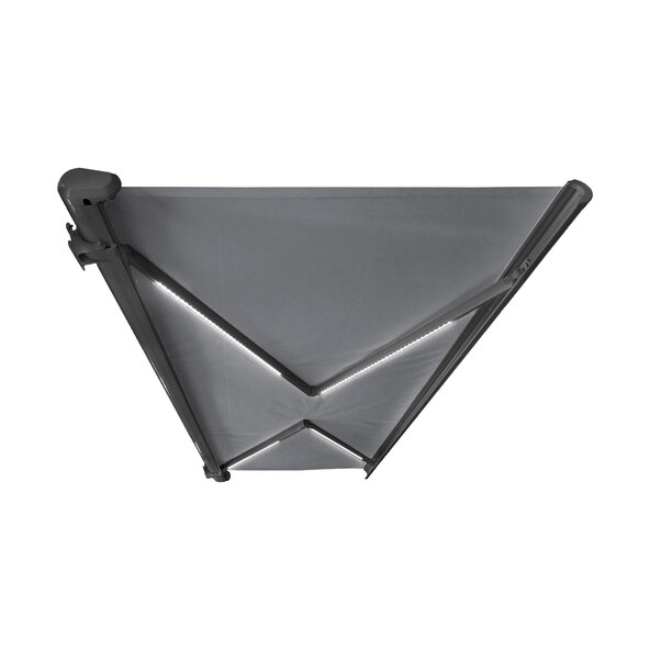 LED-Vollkassettenmarkise ELOS V2 inkl. Windsensor anthrazit, 400 x 300 cm