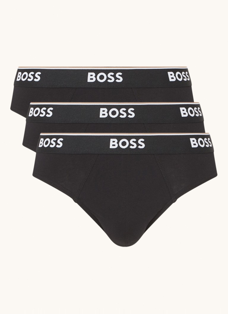 HUGO BOSS Briefs with logo band in 3-pack