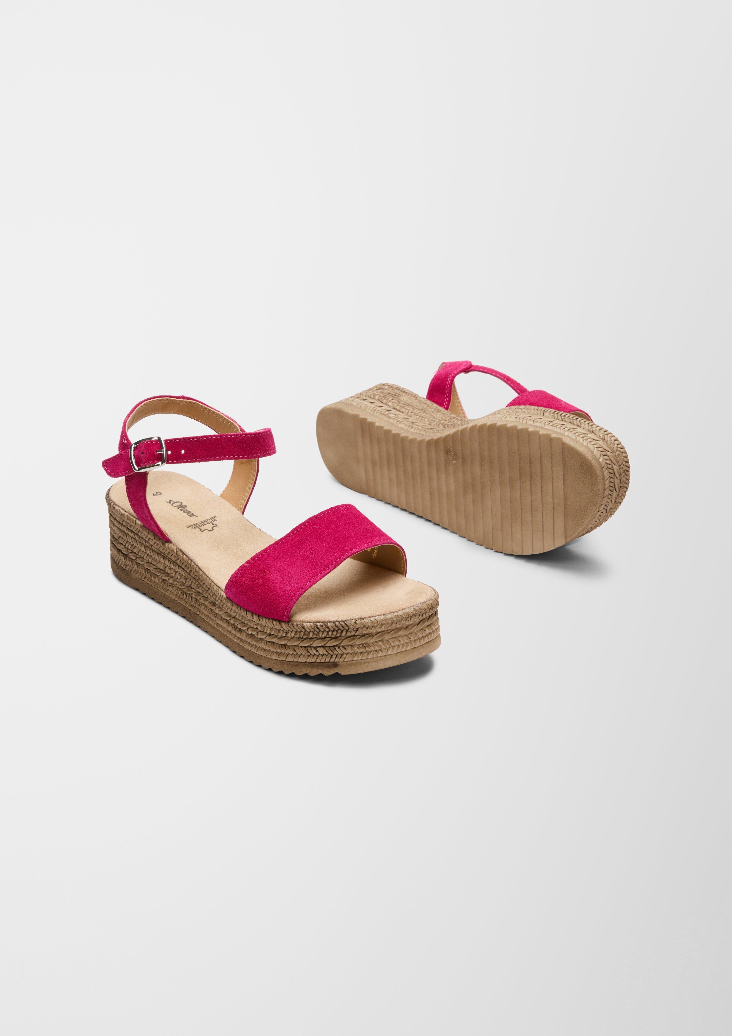Plateau-Sandalen aus Leder  6007708-532