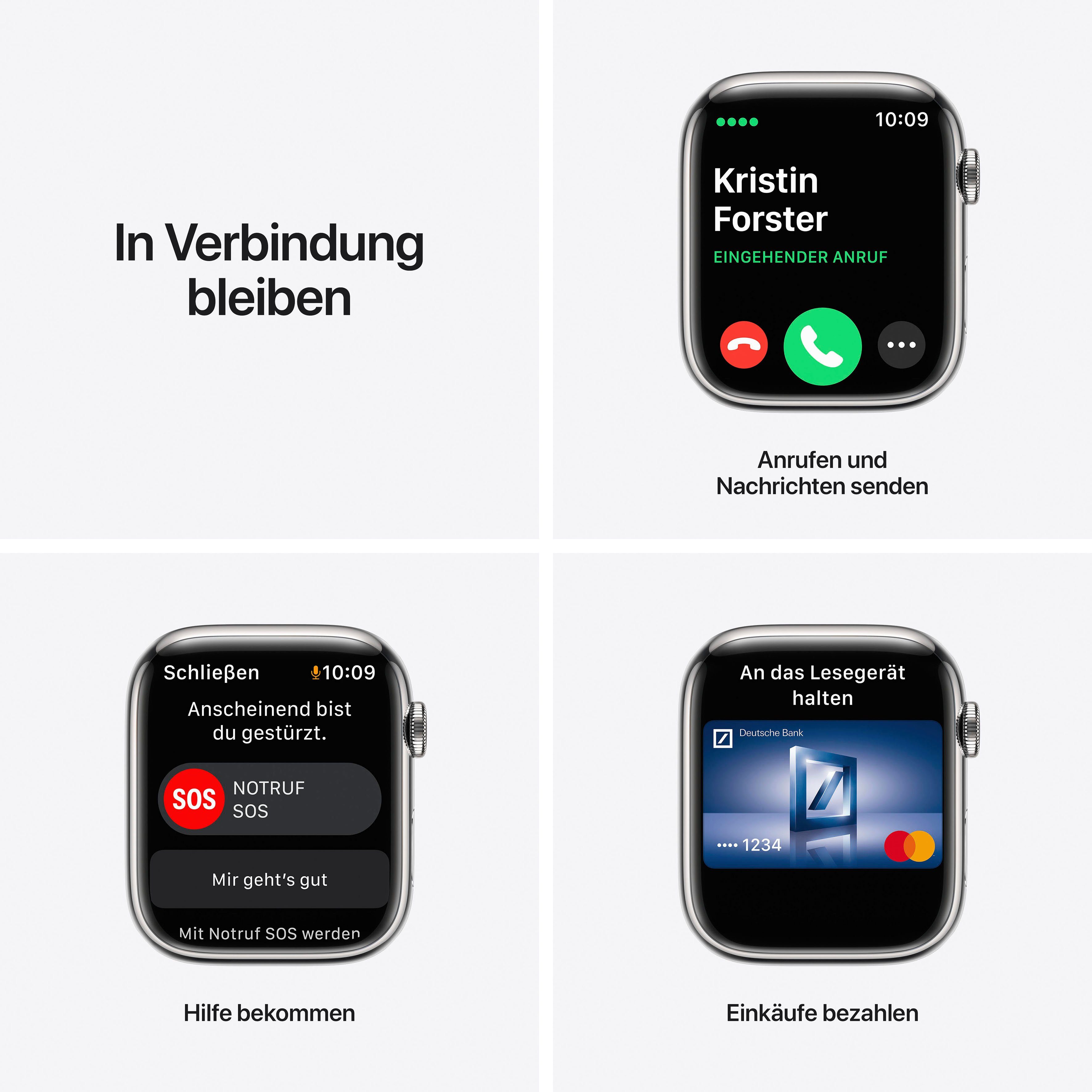 Apple Watch Series 7 GPS + Cellular, 45mm Smartwatch (Watch OS 8)