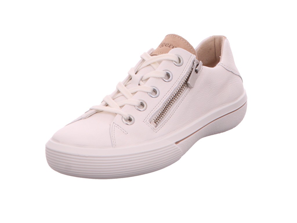 SUPERFIT Freizeit Schnürer weiss Halbschuh Leder  FRESH