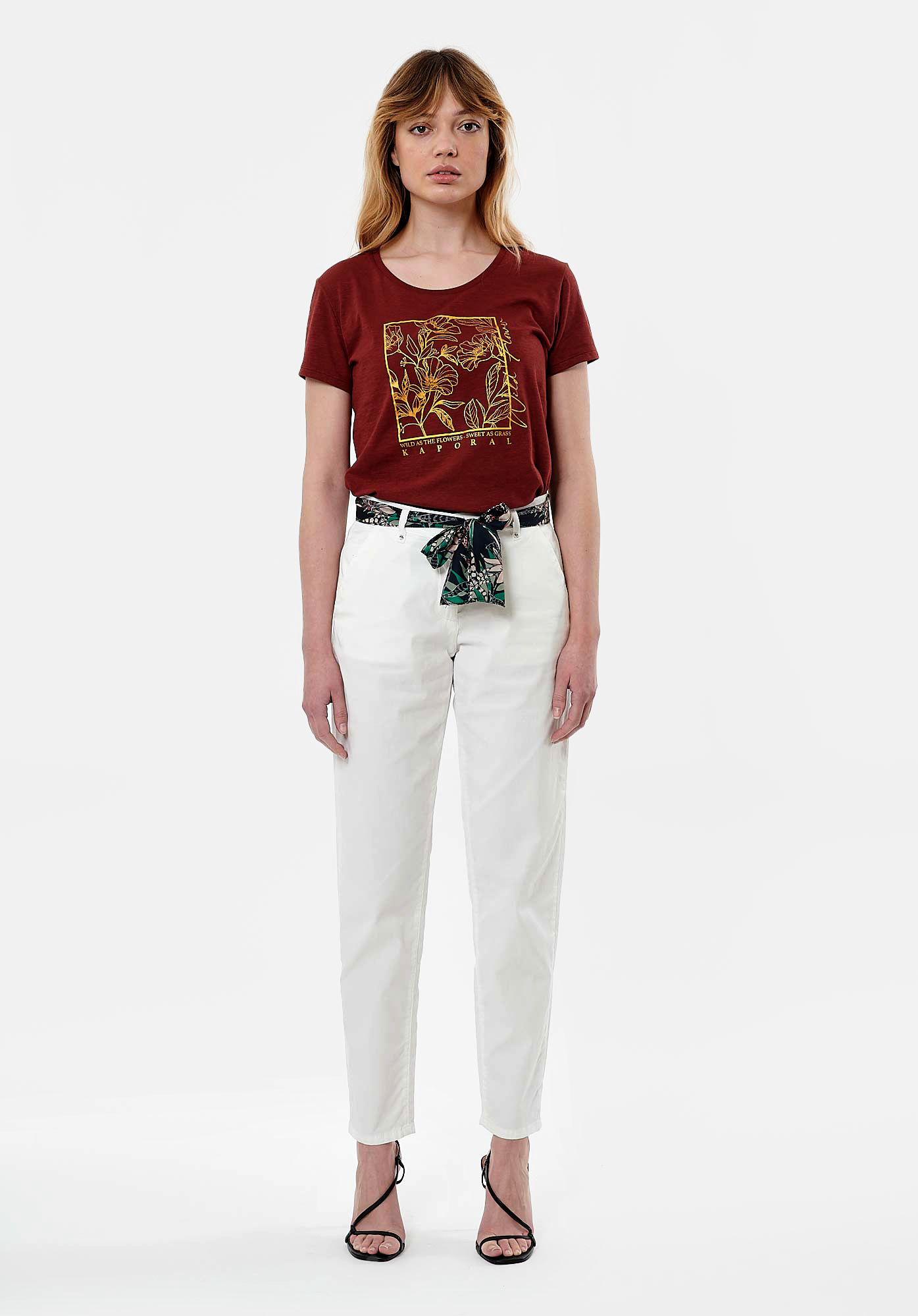 ALBAN  Pantalon blanc Femme