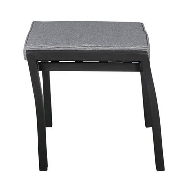 LC Garden Gartenlounge-Hocker LC Garden Sondrino Hocker schwarz Fußbank